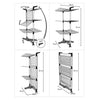 Tomado Tomado Ciclone Tower di essiccazione 40 M Linea 78x72x137 cm Silver Nero
