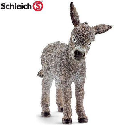 Burro del mundo de la granja Schleich. 7 centímetros. 3+