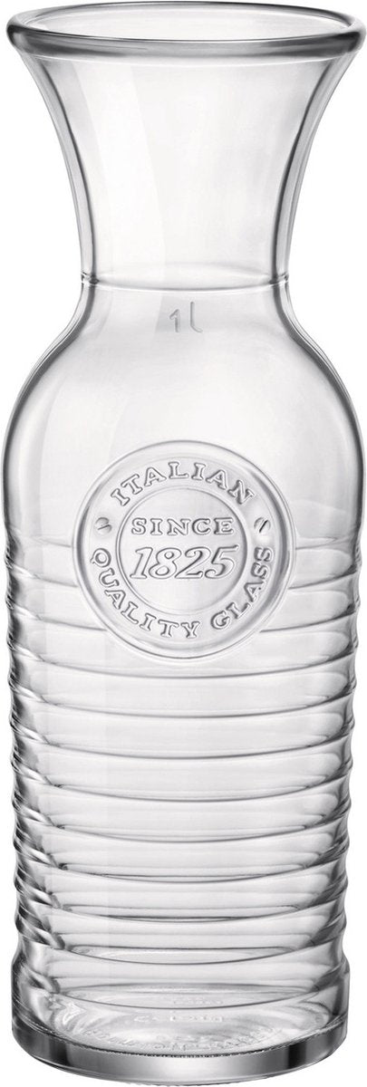 Jarra Bormioli rocco - 1 litro - vaso - garrafa - jarra de agua o vino - jarra de jugo - jarra de agua