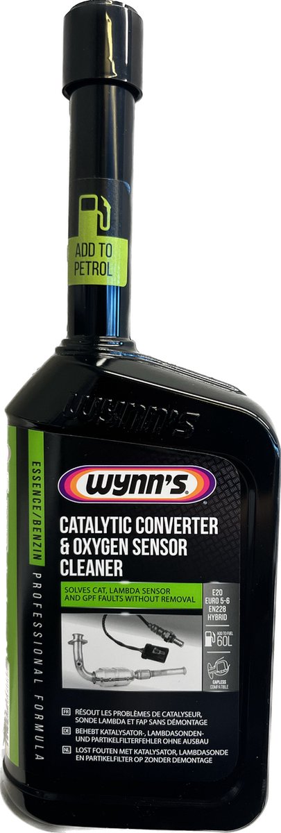 Detergente per sensore di ossigeno del convertitore catalitico di Wynn da 500 ml