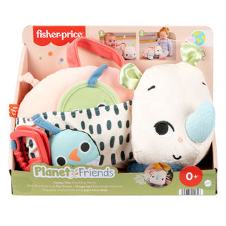 Fisher-Price sulla pancia che gioca al rinoceronte errante