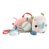 Fisher-Price sulla pancia che gioca al rinoceronte errante