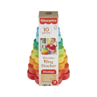 Apilador de anillos de madera Fisher Price | 2 piezas