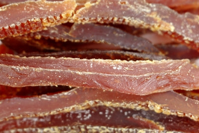 Tiras de cecina de pollo asada al horno suave