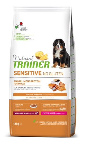 Trainer natural Puppy Puppy Junior Medio Maxi Salmón sensible