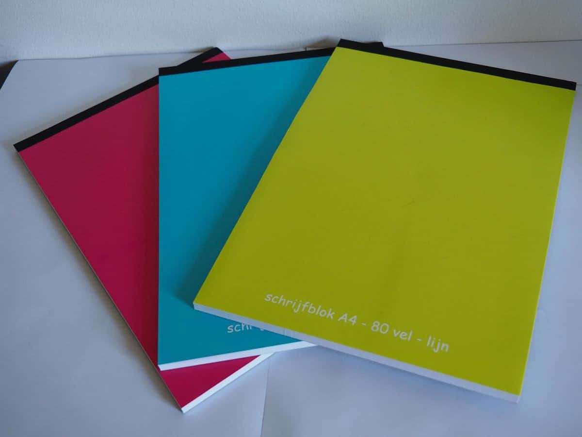 Van der Doelen 9 A4 Scrivere blocchi in 3 colori diversi