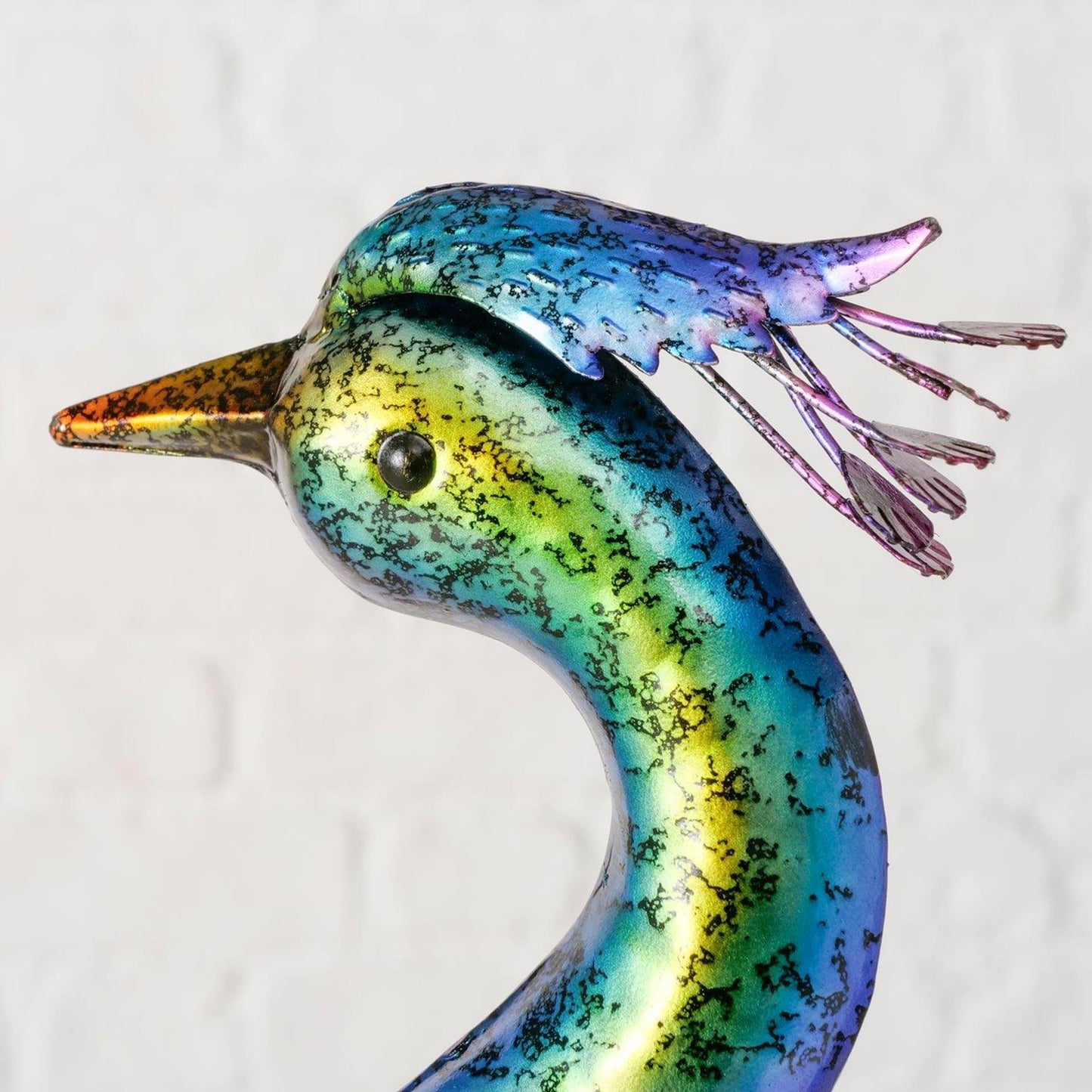Boltze home figura pavone paulo metallo 32x20x67cm