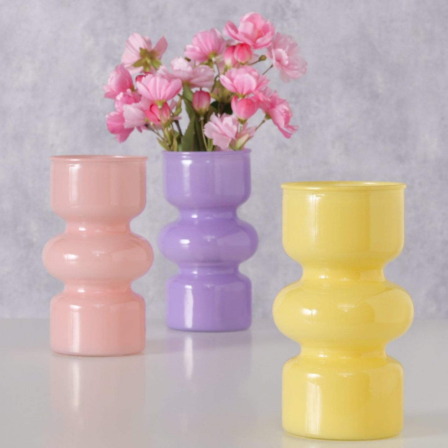 Boltze home jarrón maika ø10xh18cm