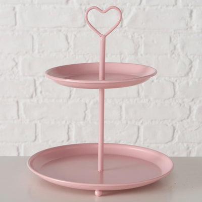 Boltze home etagère rosa ø21xh25cm
