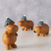 Boltze home figura ippopotamo 4x3,5x6,5 cm