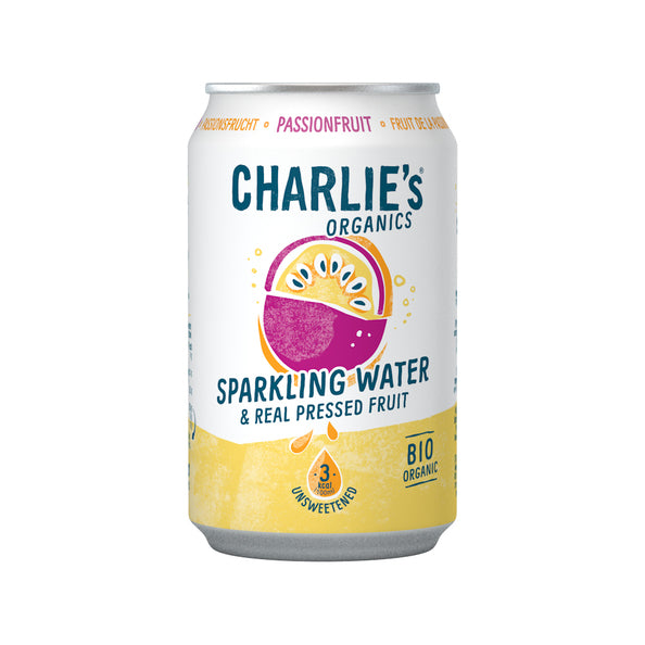 Agua con gas ecológica Charlie's maracuyá bio (12x 33cl)