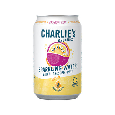 Agua con gas ecológica Charlie's maracuyá bio (12x 33cl)