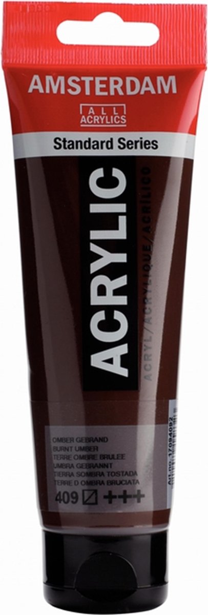 Amsterdam talens acrylverf omber gebrand 3 stuks