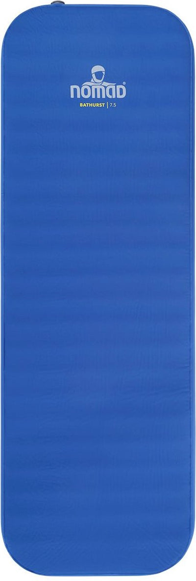 Nomad ® bathurst 7.5 sleeping mat self-inflating | 198x68 | 7.5 cm thickness | blue | lightweight | comfort camping | incl cover
