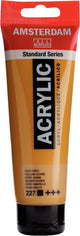 Tubo di vernice acrilica serie Amsterdam standard da 120 ml giallo ocra 227