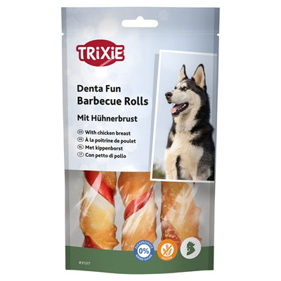 Trixie Denta Dun Fun Barbecue Chicking Rolls