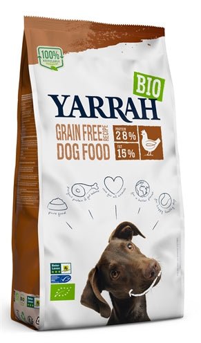 Yarrah Dog adult biologisch graanvrij kip vis