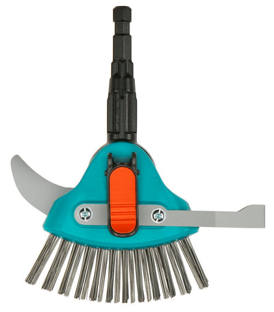 Gardena combisystem 3-in-1 voegenkrabber borstel (turquoise, 3608-20)