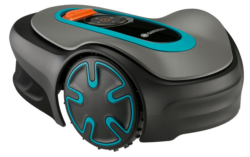 Gardena robotmaaier sileno minimo 250 (grijs turquoise, 250 m², li-ion accu + basisstation inbegrepen, bluetooth)