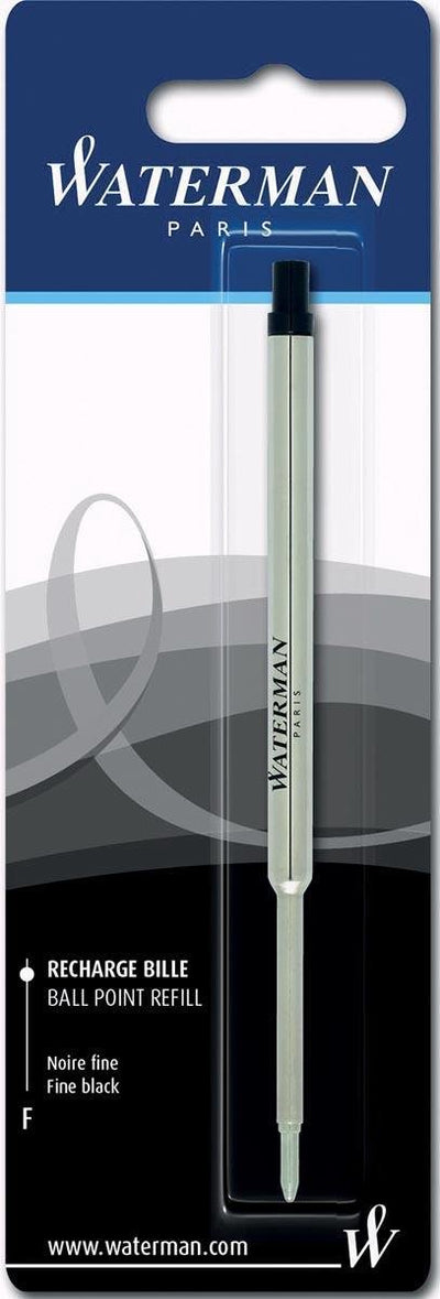 Waterman refill for ballpoint pen | fine nib with black ink | 1 piece