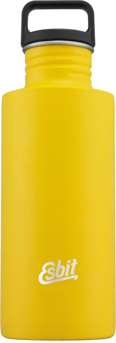 Borraccia Esbit Sculpture - 750 ml - gialla - borraccia in acciaio inossidabile - tappo ad anello
