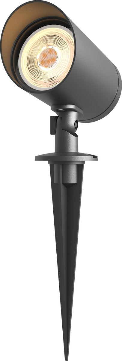 Faretto da terra Calex - gu10 - adatto per esterni - faretto da giardino su picchetto - installazione semplice - nero
