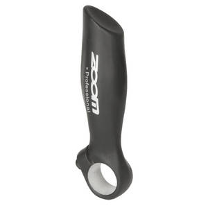 Zoom handle bar -end - anatomical shape - 1 set (2 bar ends) - 22.2 mm in diameter - aluminum - 138 g pair - black