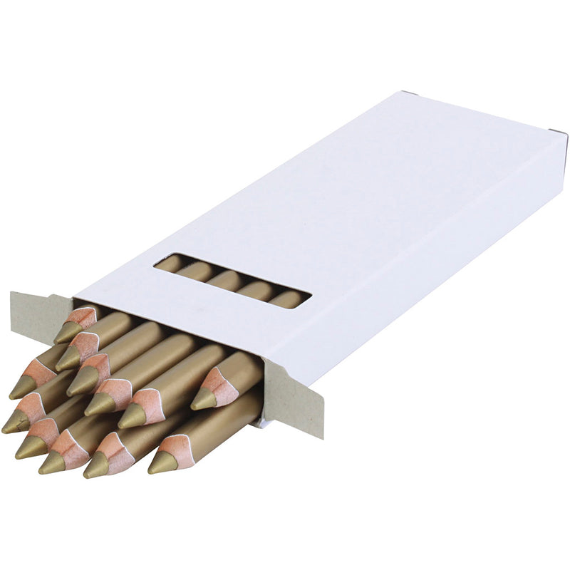 Edu3 matita colorata edu jumbo, spessore 10 mm, mina 6,25 mm, oro, 12 pezzi 1 scatola