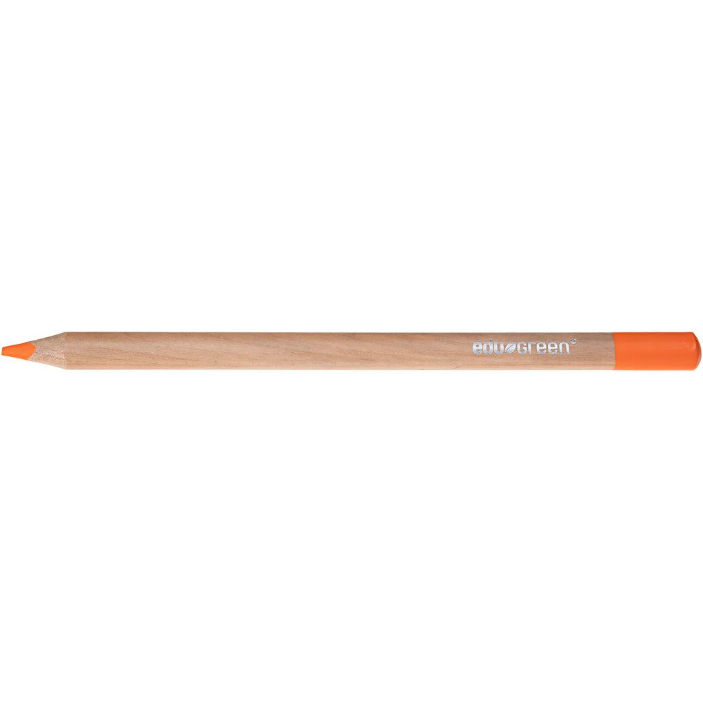Matite colorate EDU3 EDUGREEN JUMBO, RIMPIONE 5 mm, arancione, 10 pezzi 1 scatola