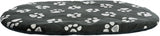 Trixie Dog Cushion Jimmy Oval Black con Pootprint - afbeelding 1