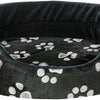 Trixie Hondenmand jimmy ovaal zwart met pootprint