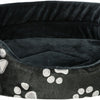 Trixie Hondenmand jimmy ovaal zwart met pootprint