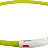 Trixie Collar USB Silicone Luminous Green ricaricabile