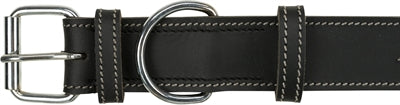 Trixie collare per cani rustico in pelle grassa battito cardiaco nero