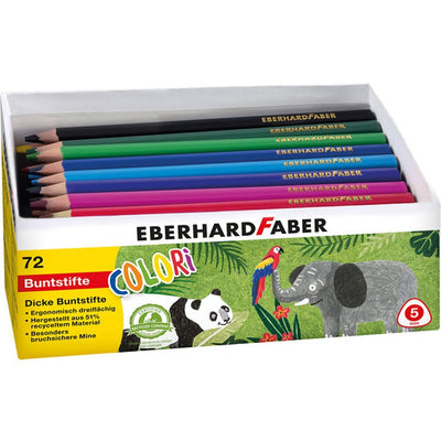 Eberhard Faber EF-511471 Pencille colorate ergonomiche jumbo 72 pezzi