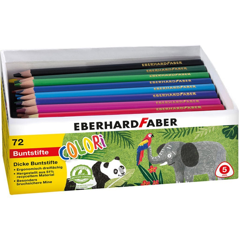 Eberhard Faber EF-511471 Pencille colorate ergonomiche jumbo 72 pezzi