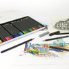 Eberhard faber ef-516012 aquarelpotlood kartonetui à 12 stuks met penseel