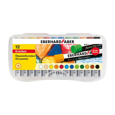 Eberhard faber eberhard faber ef-522013 oliepastelkrijt 11mm doos a 12 st assorti