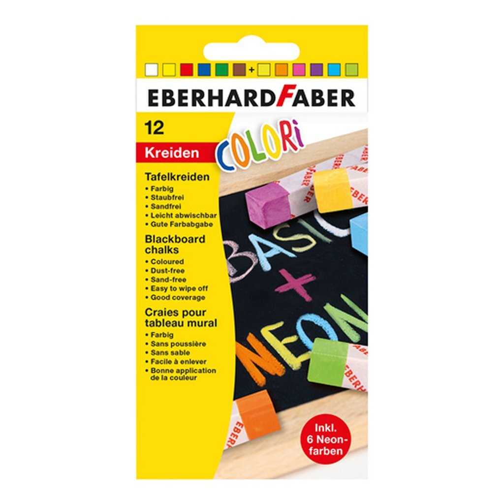 Eberhard Faber EF-526012 Bordkrijt Square 12 pezzi