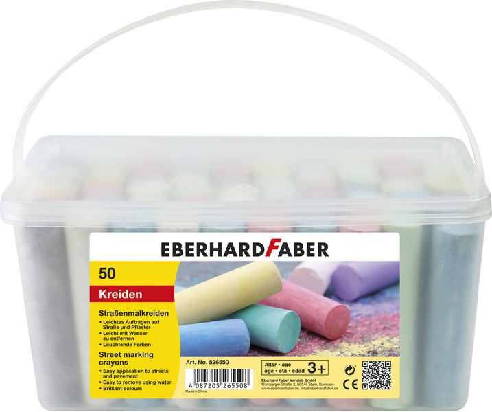 Eberhard Faber Eberhard Faber EF-526550 secchio di gesso con marciapiede con 50 gesso