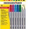 Eberhard faber ef-550010 viltstiften duo 0,8+1-3mm assorti etui à 10stuks