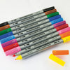 Eberhard faber ef-550010 viltstiften duo 0,8+1-3mm assorti etui à 10stuks