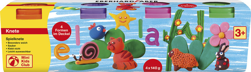 Eberhard Faber Eberhard Faber EF-572510 Kinderklei in tazza, 140gr Oranje, rosa, verde, viola