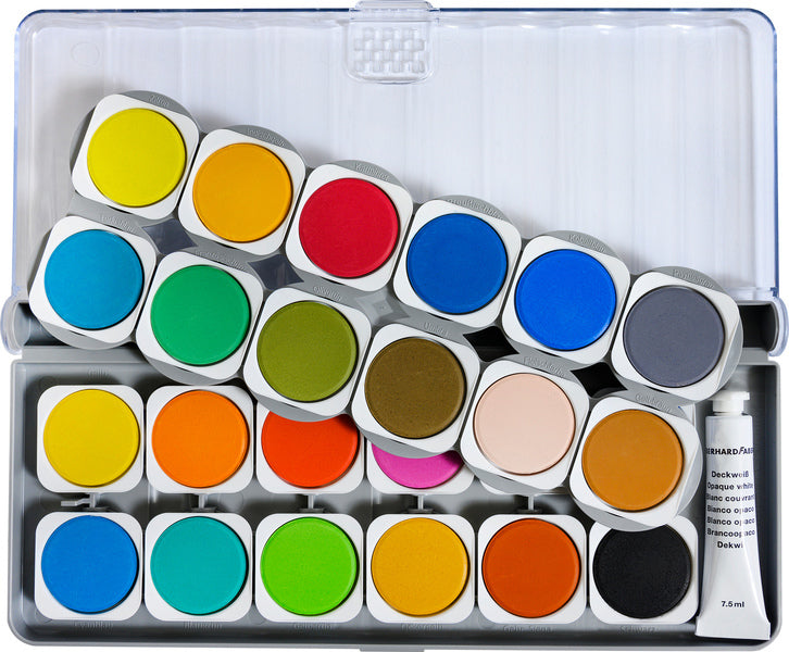Eberhard Faber Eberhard Faber EF-578324 Box de pintura Ganador 24 Colors + Paleta de mezcla