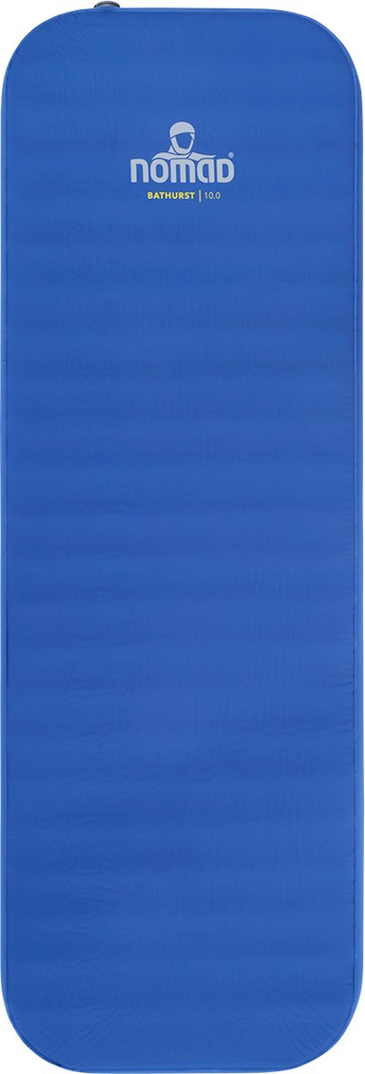 Colchoneta para dormir Nomad ® bathurst 10.0 autoinflable | 198x68 | 10 cm de espesor | azul | ligero | camping confort | incluye funda