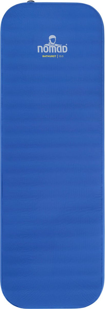Nomad ® bathurst 10.0 sleeping mat self-inflating | 198x68 | 10 cm thickness | blue | lightweight | comfort camping | incl cover