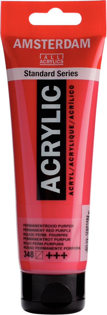 Pintura acrílica Amsterdam Standard Series tubo 120 ml permanente rojo violeta 348