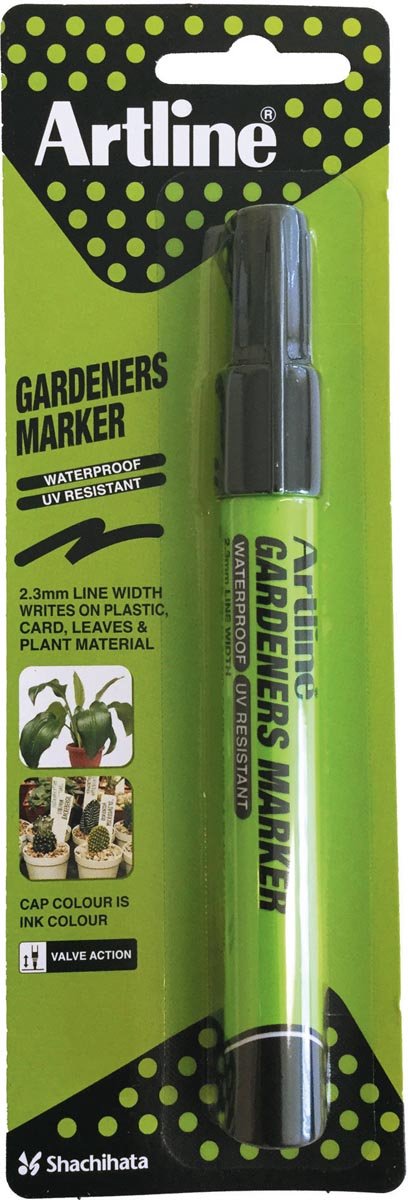 Pennarello indelebile Artline Gardeners - 1 pezzo - larghezza tratto 2,3 mm - nero