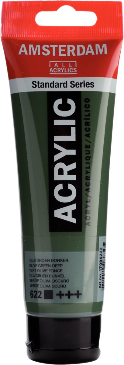Pintura acrílica Amsterdam Standard Series tubo 120 ml verde oliva oscuro 622