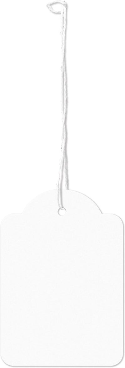 Kangaro draadetiketten - 45x65mm - wit - doos a 250 stuks - prijskaartjes met koord